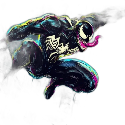 mask, creature, animal, comic book art transparent PNG cut-out