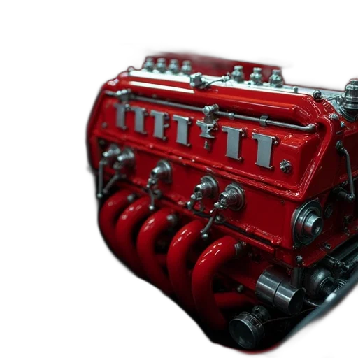 car, 3d render, red, ferrari transparent PNG cut-out