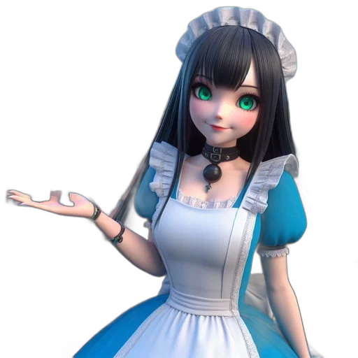 dress, staff, robot, face transparent PNG cut-out