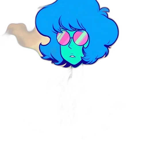 staff, hair, creature, face transparent PNG cut-out
