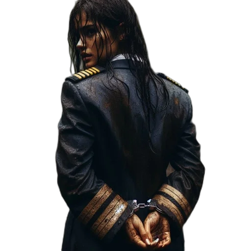 jacket, staff, jewelry, weapon transparent PNG cut-out