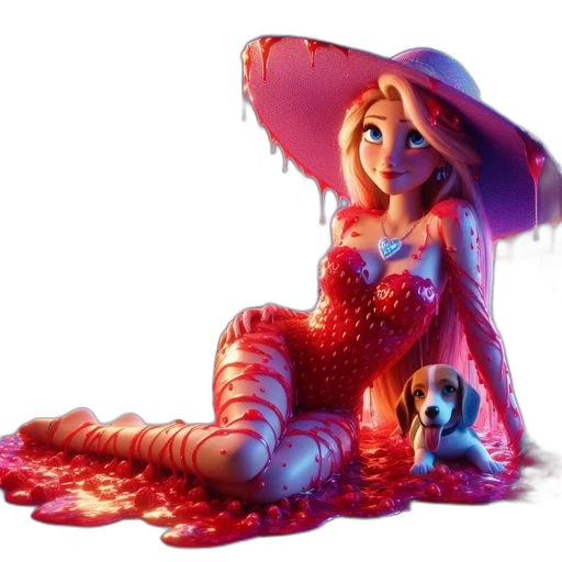 dress, concept art, 3d render, fantasy art transparent PNG cut-out