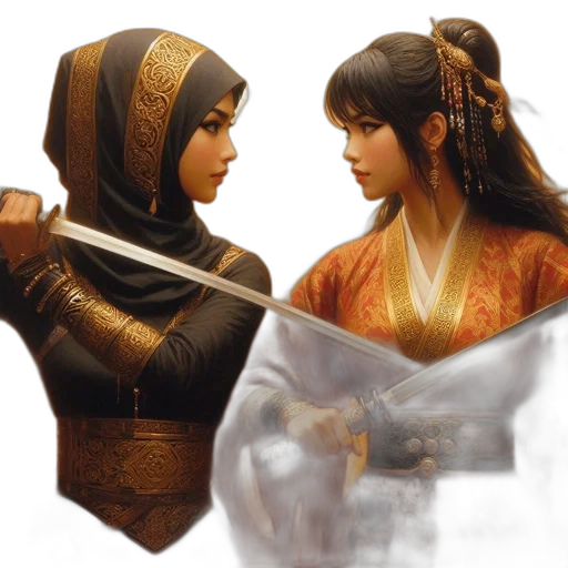 sword, concept art, fantasy art, photorealistic transparent PNG cut-out