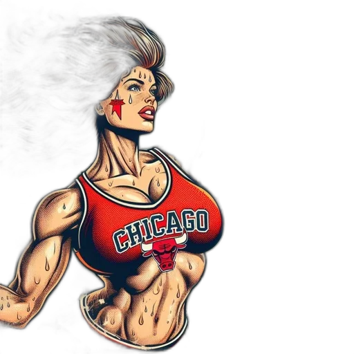 comic book art, concept art, cartoon, stylized transparent PNG cut-out