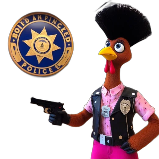 jacket, weapon, animal, staff transparent PNG cut-out
