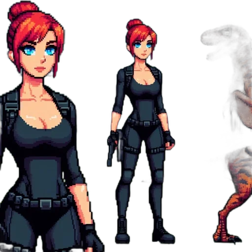 concept art, pixel art, comic book art, fantasy art transparent PNG cut-out