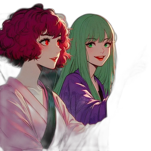 anime, watercolor, concept art, fantasy art transparent PNG cut-out