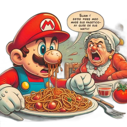 food, concept art, comic book art, 3d render transparent PNG cut-out