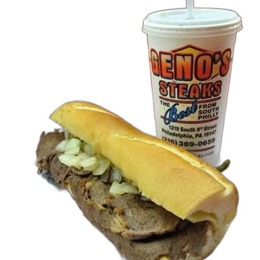 food, geno, steaks, sandwich transparent PNG cut-out