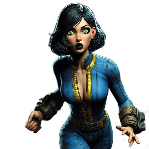 concept art, comic book art, fantasy art, 3d render transparent PNG cut-out