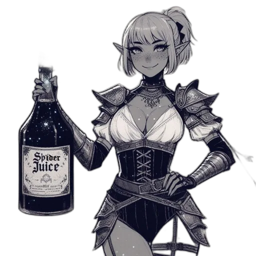 bottle, dress, weapon, robot transparent PNG cut-out