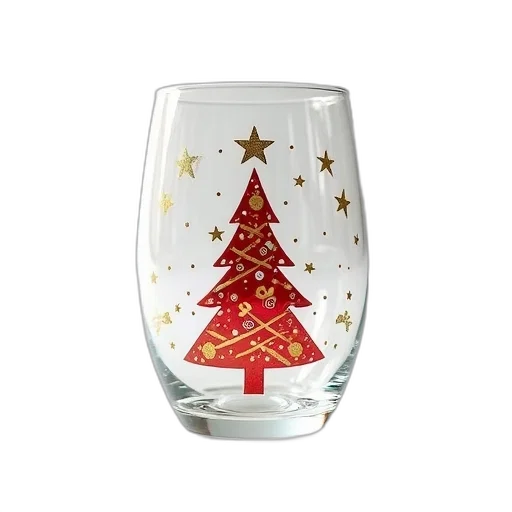 clear, glass, festive, christmas transparent PNG cut-out