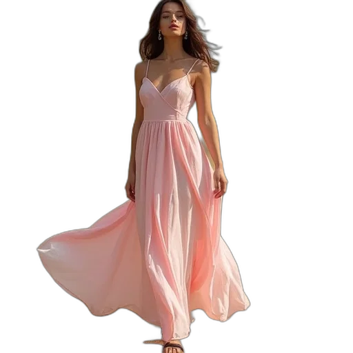dress, photorealistic, pastel, colorful transparent PNG cut-out
