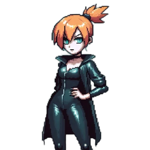 jacket, staff, dress, weapon transparent PNG cut-out