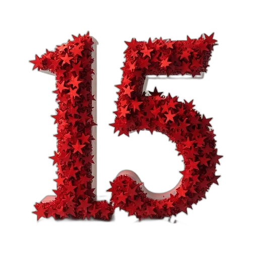 3d render, set, letters, numbers transparent PNG cut-out