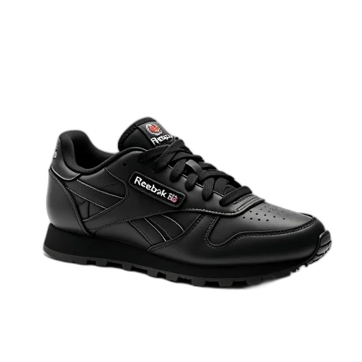 shoes, black, reebok, sneaker transparent PNG cut-out