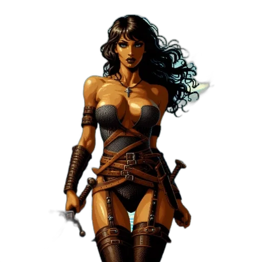 comic book art, fantasy art, concept art, pixel art transparent PNG cut-out