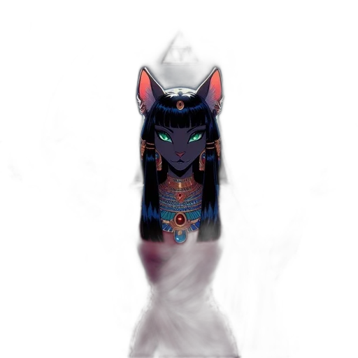 robot, mask, staff, creature transparent PNG cut-out