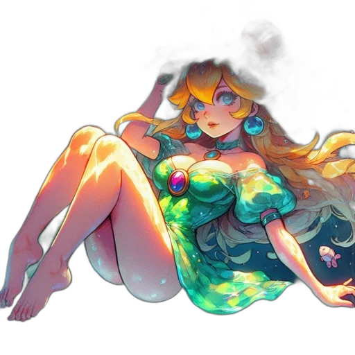 dress, crown, jewelry, pixel art transparent PNG cut-out