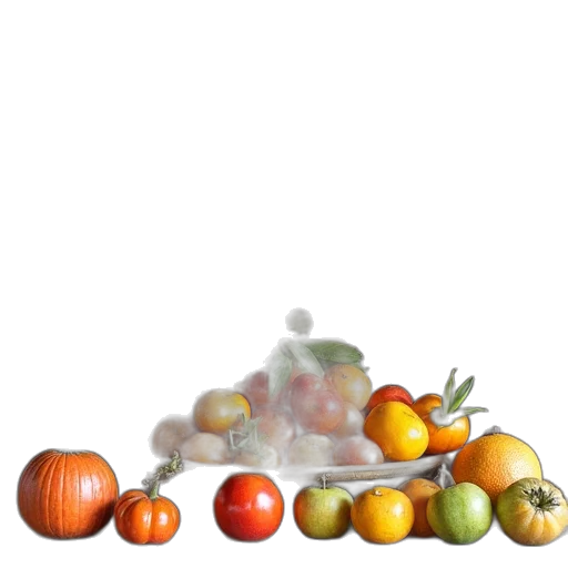 food, crown, photorealistic, 3d render transparent PNG cut-out