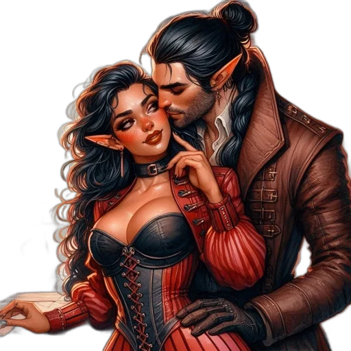 fantasy art, concept art, comic book art, photorealistic transparent PNG cut-out