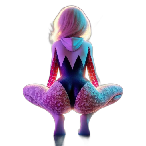 creature, dress, robot, hair transparent PNG cut-out