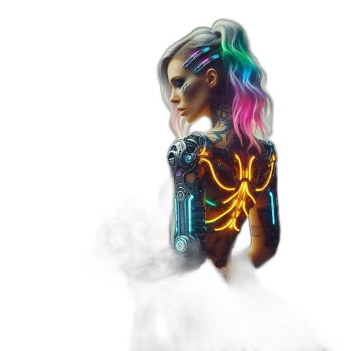 dress, robot, dragon, concept art transparent PNG cut-out