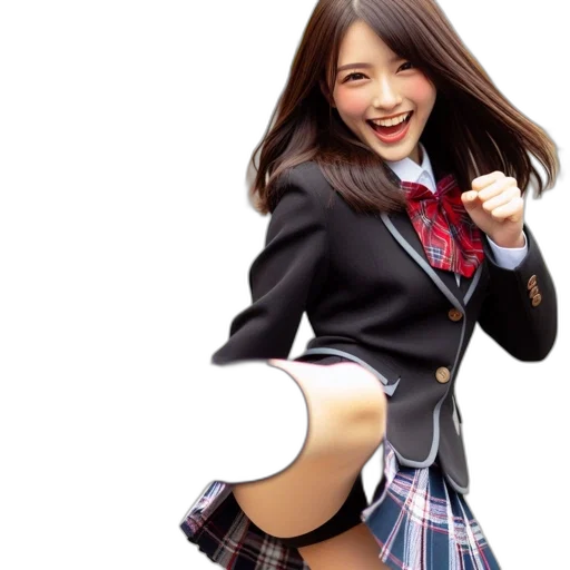 jacket, photorealistic, 3d render, anime transparent PNG cut-out