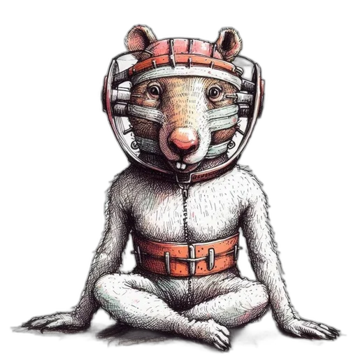 mask, animal, creature, robot transparent PNG cut-out