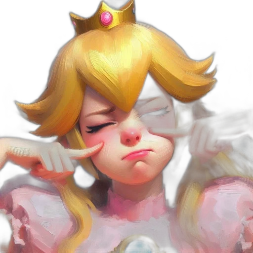 crown, face, concept art, pixel art transparent PNG cut-out