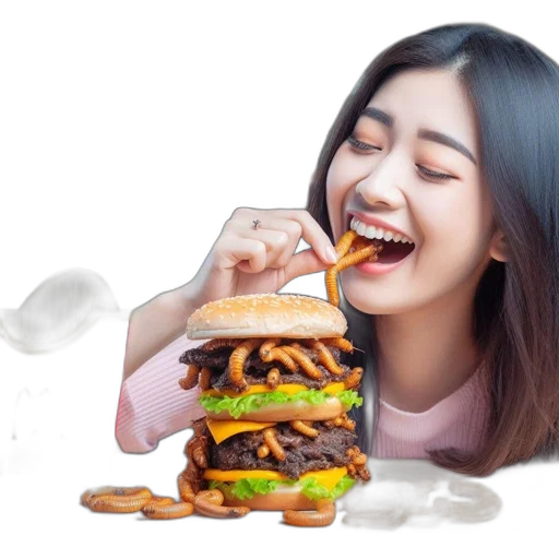 food, creature, animal, photorealistic transparent PNG cut-out