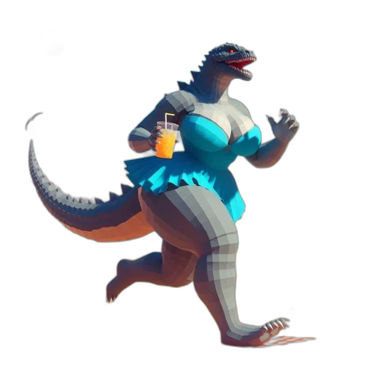 dragon, creature, dress, animal transparent PNG cut-out