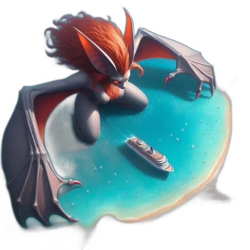 dragon, creature, concept art, fantasy art transparent PNG cut-out