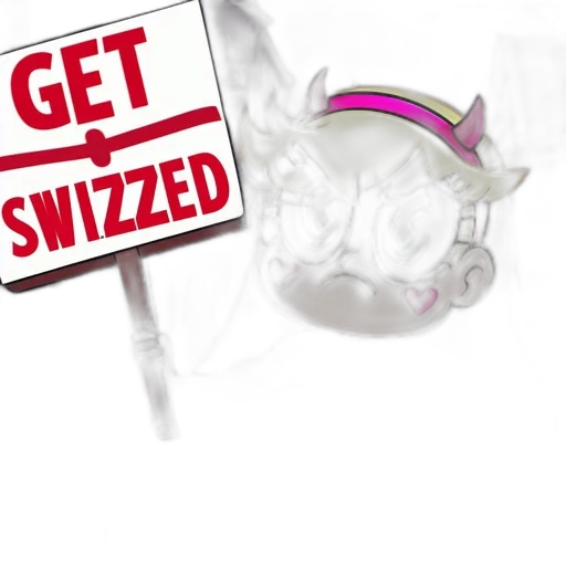 3d render, animated, girl, pink transparent PNG cut-out