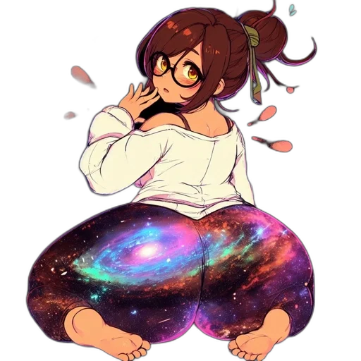 dress, creature, staff, anime transparent PNG cut-out