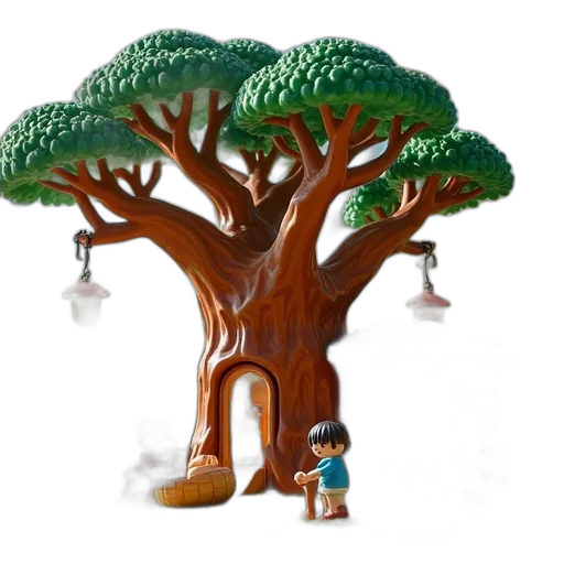tree, furniture, 3d render, concept art transparent PNG cut-out