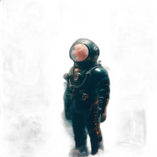 robot, jacket, mask, creature transparent PNG cut-out