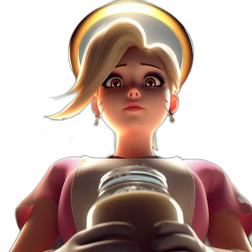 face, robot, staff, weapon transparent PNG cut-out
