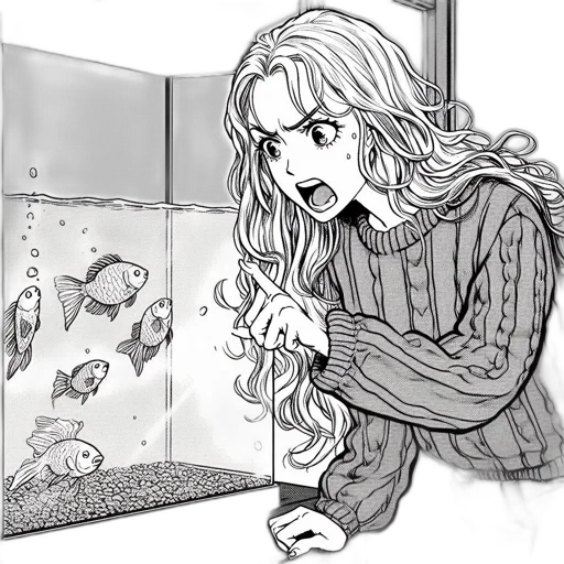 cartoon, concept art, comic book art, anime transparent PNG cut-out
