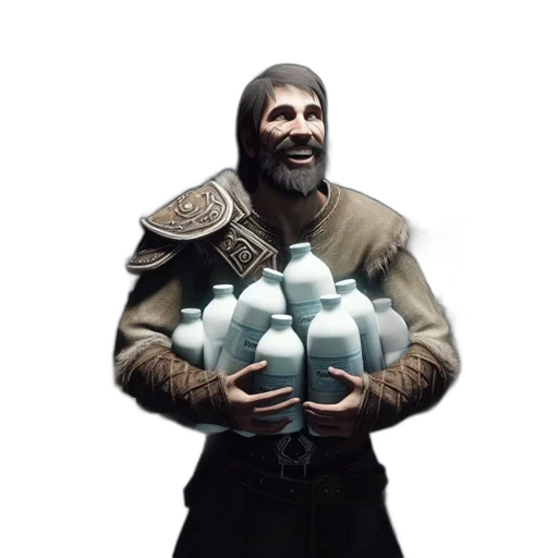 bottle, mask, jacket, concept art transparent PNG cut-out