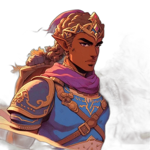 sword, staff, crown, face transparent PNG cut-out