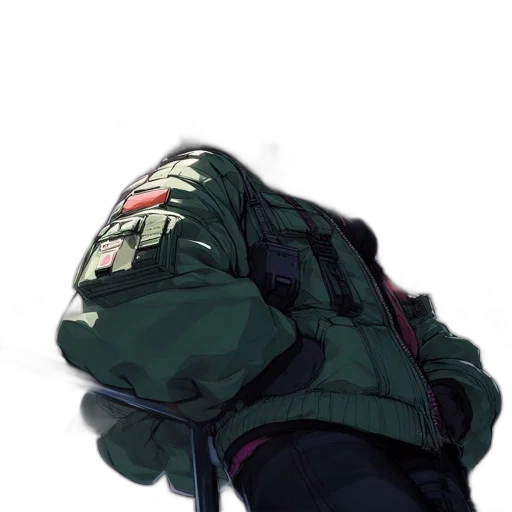 jacket, weapon, hat, mask transparent PNG cut-out