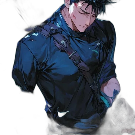 staff, jacket, weapon, mask transparent PNG cut-out