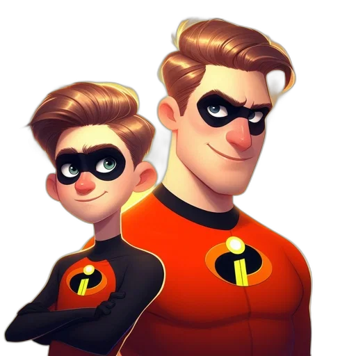 comic book art, cartoon, concept art, 3d render transparent PNG cut-out