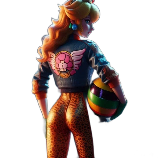 jacket, dress, staff, weapon transparent PNG cut-out
