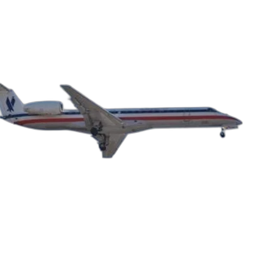 3d render, american, airlines, jet transparent PNG cut-out