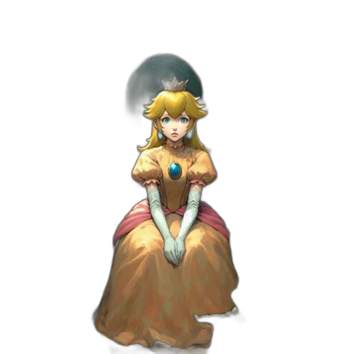 dress, crown, staff, jewelry transparent PNG cut-out