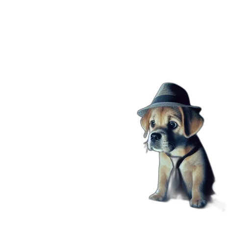 hat, animal, staff, creature transparent PNG cut-out