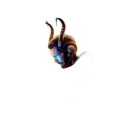 mask, dragon, creature, robot transparent PNG cut-out