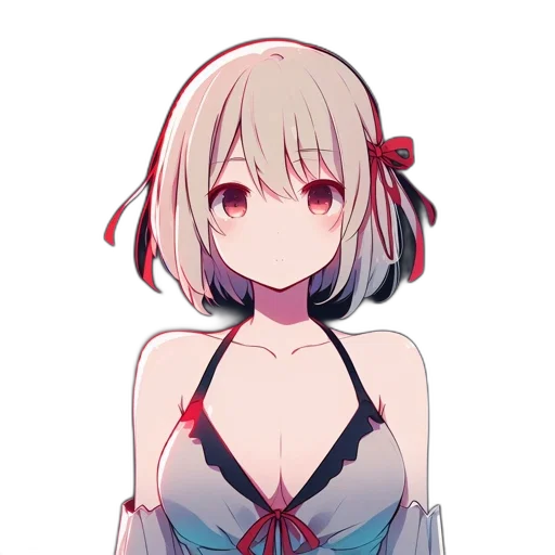 dress, robot, flower, staff transparent PNG cut-out